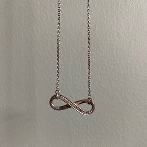Zales Real Diamond and Silver “Infinity” Necklace